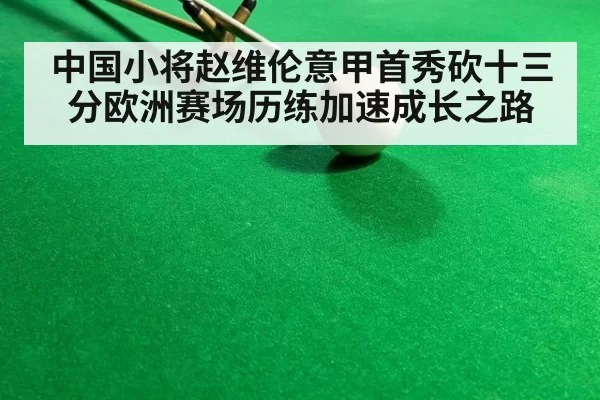 中国小将赵维伦意甲首秀砍十三分欧洲赛场历练加速成长之路